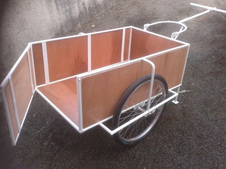 remorque alu et  bois